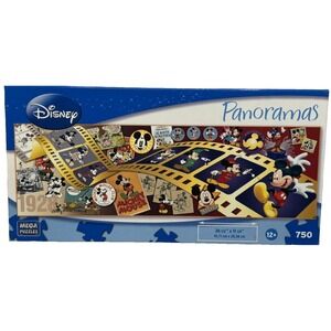 "Mickey Through the Years" 750 Piece Panorama Puzzle 36.5" x 11.25" NIB